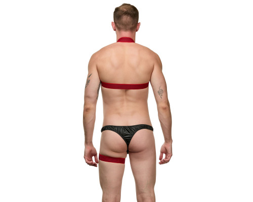 Мужской черно-красный костюм «Танцор»