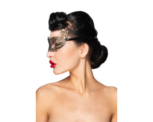 Золотистая карнавальная маска  Хассалех