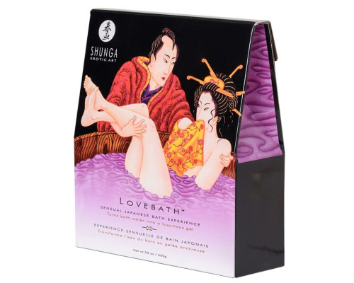 Соль для ванны Lovebath Sensual lotus, превращающая воду в гель - 650 гр.