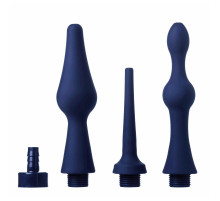 Набор из 3 универсальных насадок для анального душа Universal 3 Piece Silicone Enema Attachment Set