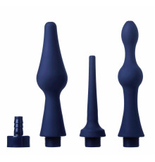 Набор из 3 универсальных насадок для анального душа Universal 3 Piece Silicone Enema Attachment Set