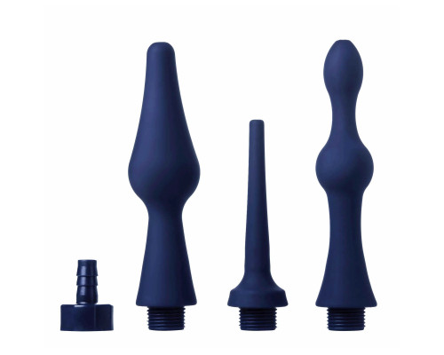 Набор из 3 универсальных насадок для анального душа Universal 3 Piece Silicone Enema Attachment Set