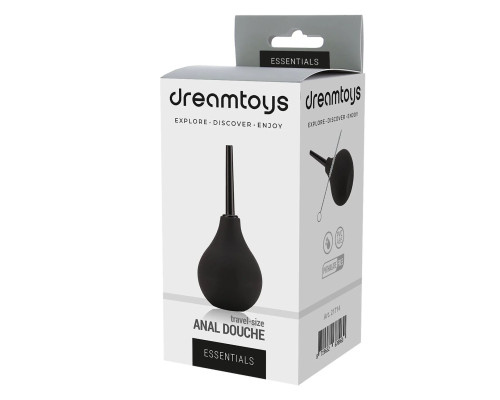 Черный анальный душ ANAL DOUCHE с прямым наконечником