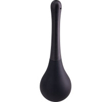 Черный анальный душ SQUEEZE CLEAN с закругленным наконечником