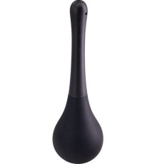 Черный анальный душ SQUEEZE CLEAN с закругленным наконечником