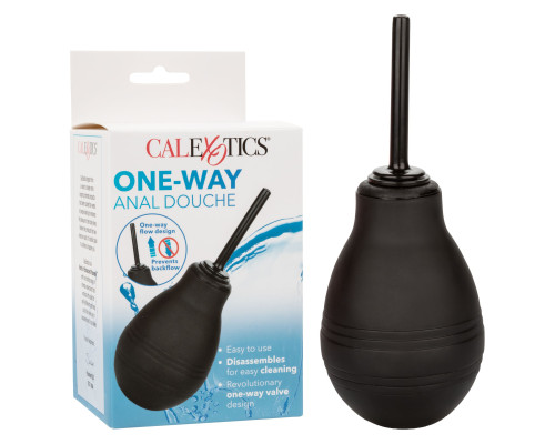 Черный анальный душ One-Way Anal Douche