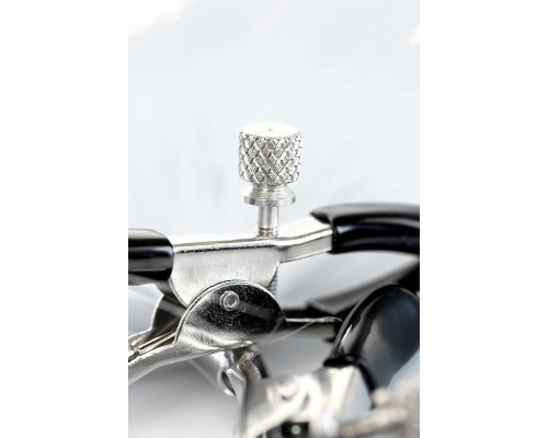 Зажимы для сосков TOYFA Theatre с белым пухом