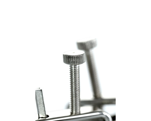 Серебристые зажимы для сосков Theatre с цепочкой