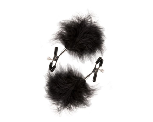 Зажимы для сосков с пухом FEATHERED NIPPLE CLAMPS