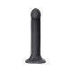 Черный фаллос на присоске Silicone Bendable Dildo XL - 20 см.