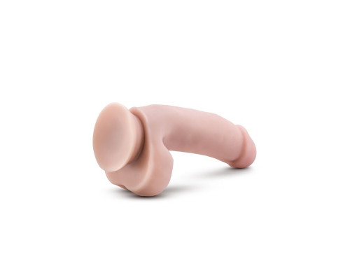 Телесный фаллоимитатор на присоске The Pizza Boy - 17,8 см.