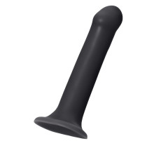 Черный фаллос на присоске Silicone Bendable Dildo XL - 20 см.