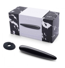 Массажер Le Wand Crystal Slim Wand из черного обсидиана