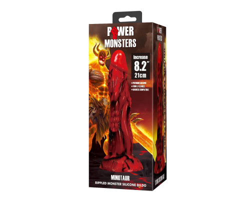 Силиконовый фантазийный фаллоимитатор Minotaur - 21 см.