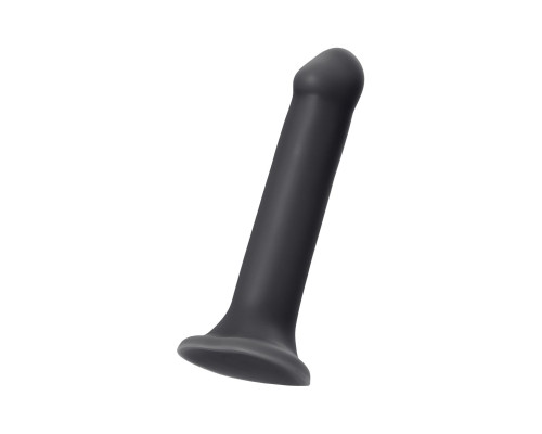 Черный фаллос на присоске Silicone Bendable Dildo XL - 20 см.
