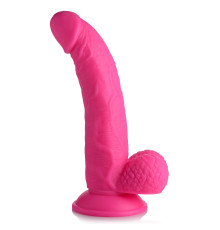 Розовый фаллоимитатор на присоске 7.5  Dildo with Balls - 21,5 см.