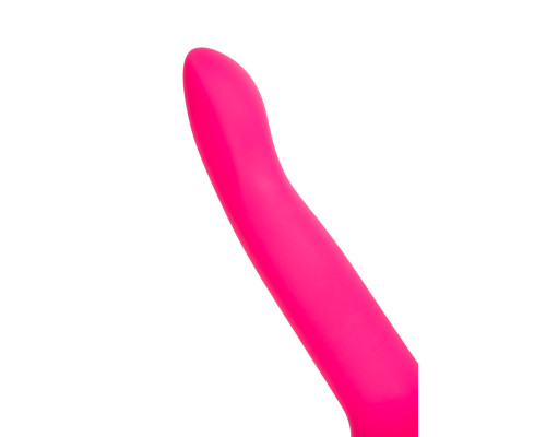 Ярко-розовый, светящийся в темноте фаллоимитатор Bucky Glow - 14 см.