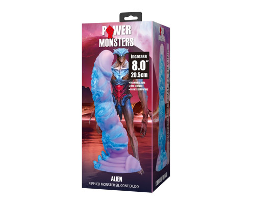 Силиконовый фантазийный фаллоимитатор Alien - 20,5 см.