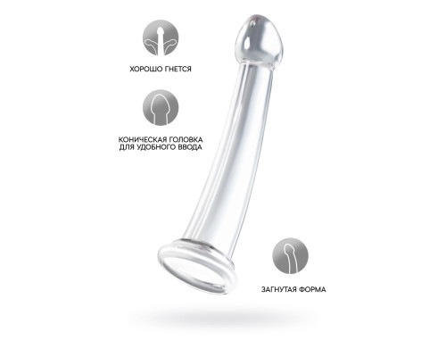 Прозрачный нереалистичный фаллоимитатор Jelly Dildo XL - 22 см.
