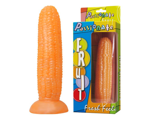 Оранжевый стимулятор в форме кукурузы - 17 см.