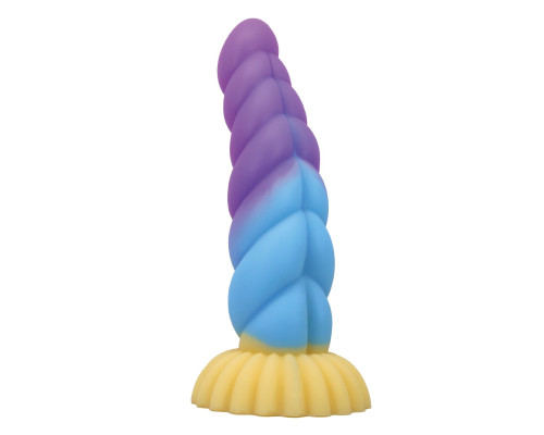 Силиконовый фантазийный фаллоимитатор Unicorn - 22 см.