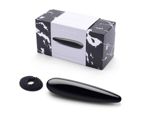 Массажер Le Wand Crystal Wand из черного обсидиана