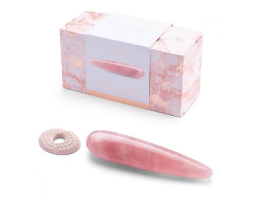 Массажер Le Wand Crystal Wand из розового кварца