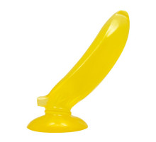 Желтый стимулятор в форме банана - 17 см.