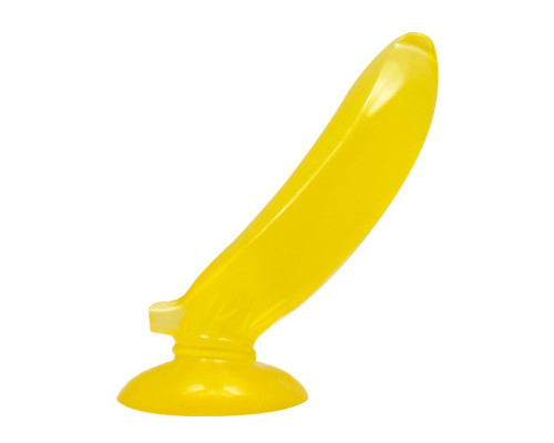 Желтый стимулятор в форме банана - 17 см.