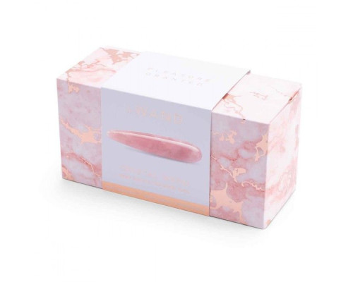 Массажер Le Wand Crystal Wand из розового кварца