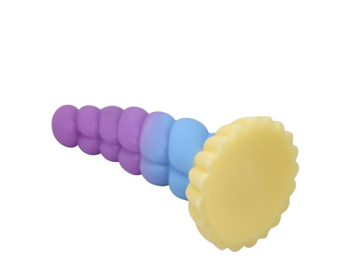 Силиконовый фантазийный фаллоимитатор Unicorn - 22 см.