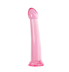 Розовый нереалистичный фаллоимитатор Jelly Dildo XL - 22 см.