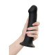 Черный фаллос на присоске Silicone Bendable Dildo XL - 20 см.