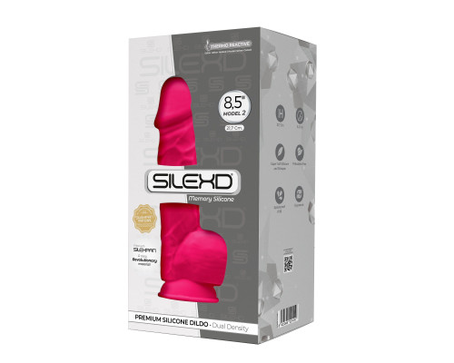 Розовый фаллоимитатор Model 3 - 21,7 см.