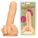 Телесный фаллоимитатор в форме пальца Up Yours - 15,5 см.
