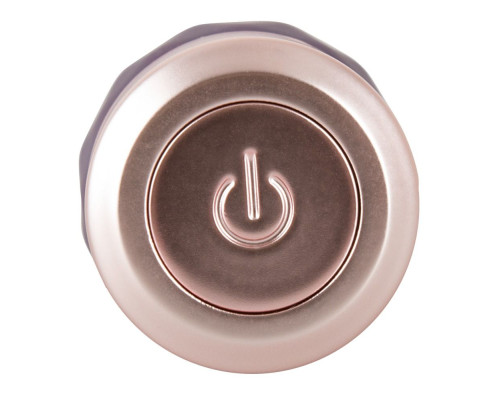 Фиолетовый мини-вибратор Elegant Diamond Vibe - 15 см.