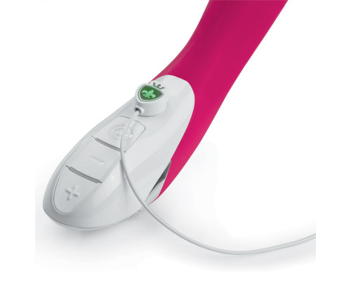 Ярко-розовый вибратор Mystim Elegant Eric - 27 см.