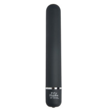 Темно-серый вибромассажер Charlie Tango - 18,4 см.