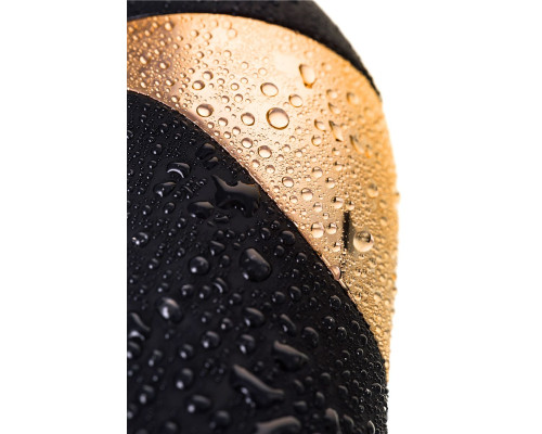 Чёрный вибратор WANAME Storm со стимулирующими рёбрами - 22,5 см.