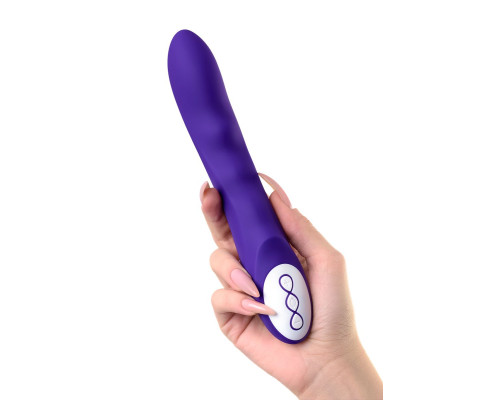Нереалистичный фиолетовый вибратор SYRIN - 21 см.