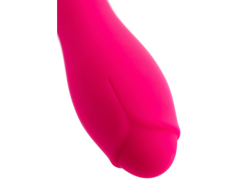 Ярко-розовый вибратор TOYFA March - 16,6 см.