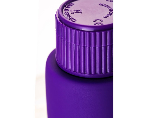 Фиолетовый вибратор с шишечками - 17 см.