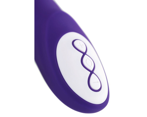 Нереалистичный фиолетовый вибратор SYRIN - 21 см.