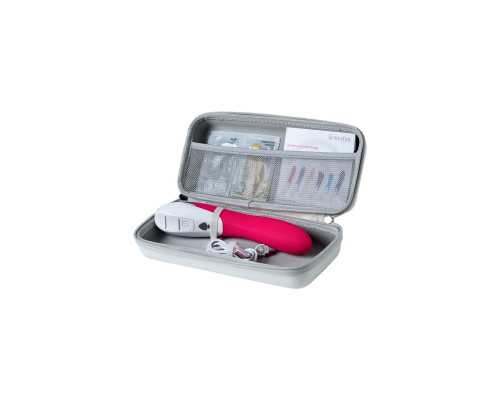 Ярко-розовый вибратор Mystim Elegant Eric - 27 см.