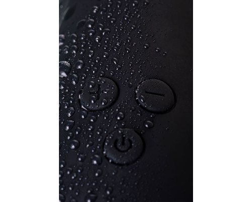 Чёрный вибратор WANAME Storm со стимулирующими рёбрами - 22,5 см.