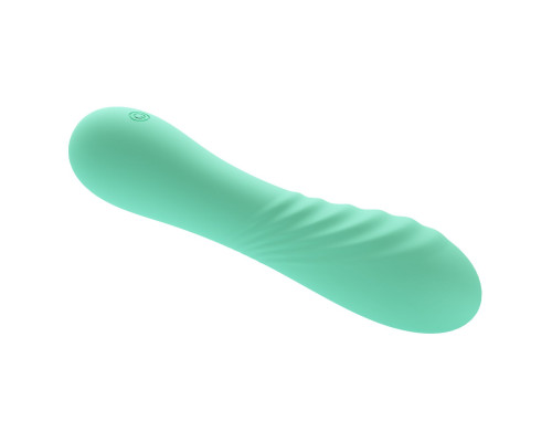 Зеленый вибростимулятор Alexisrose - 15 см.