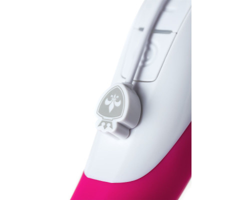 Ярко-розовый вибратор Mystim Elegant Eric - 27 см.