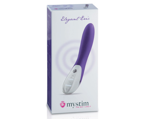 Фиолетовый вибратор Mystim Elegant Eric - 27 см.
