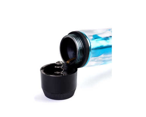 Классический вибратор TOYFA Trio Vibe голубого цвета - 18 см.