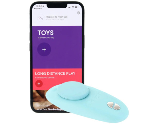 Аквамариновый вибратор We-Vibe Moxie+